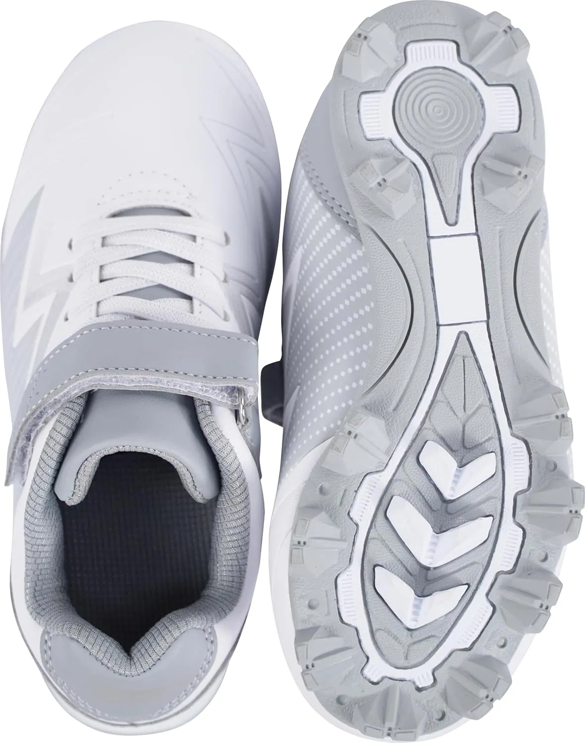 Baseball Cleats for Kids - Unisex-Child Rubber Molded Softball Cleat - Boys Girls Outdoor Athletic Shoes