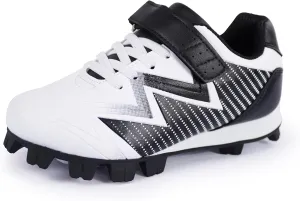 Baseball Cleats for Kids - Unisex-Child Rubber Molded Softball Cleat - Boys Girls Outdoor Athletic Shoes