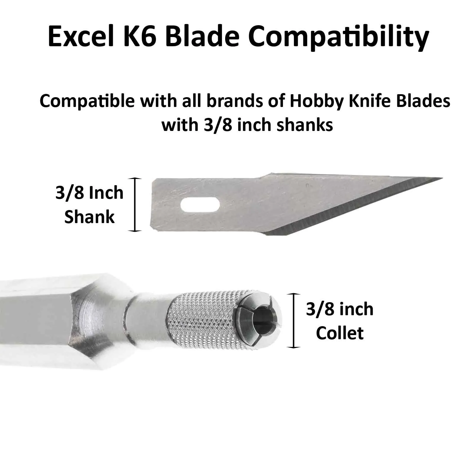 Excel K6 Heavy Duty Aluminum Knife, 16006, USA