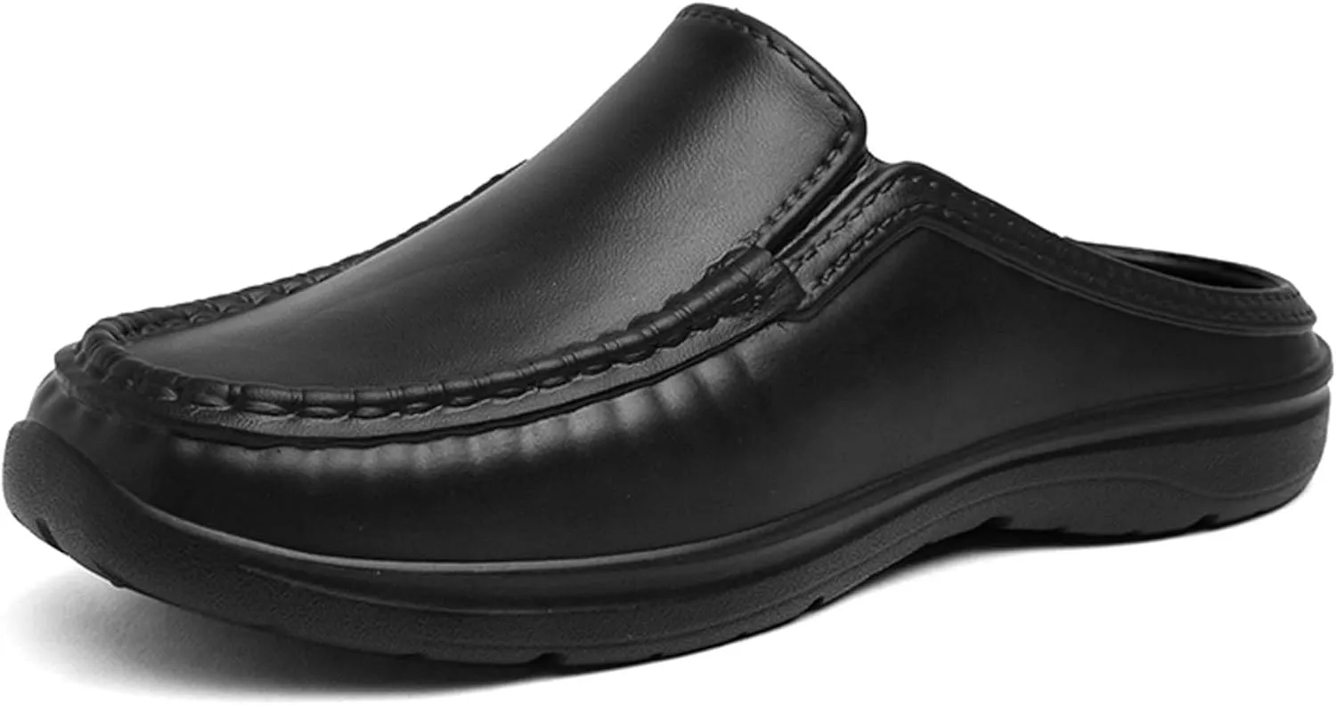 Men's Lightweight Chef Shoes Slip Resistant Food Service Shoes,Lightweight Breathable Restaurant or Kitchen Work Shoes for Kitchen,Restaurant,Driving Walking Shoes