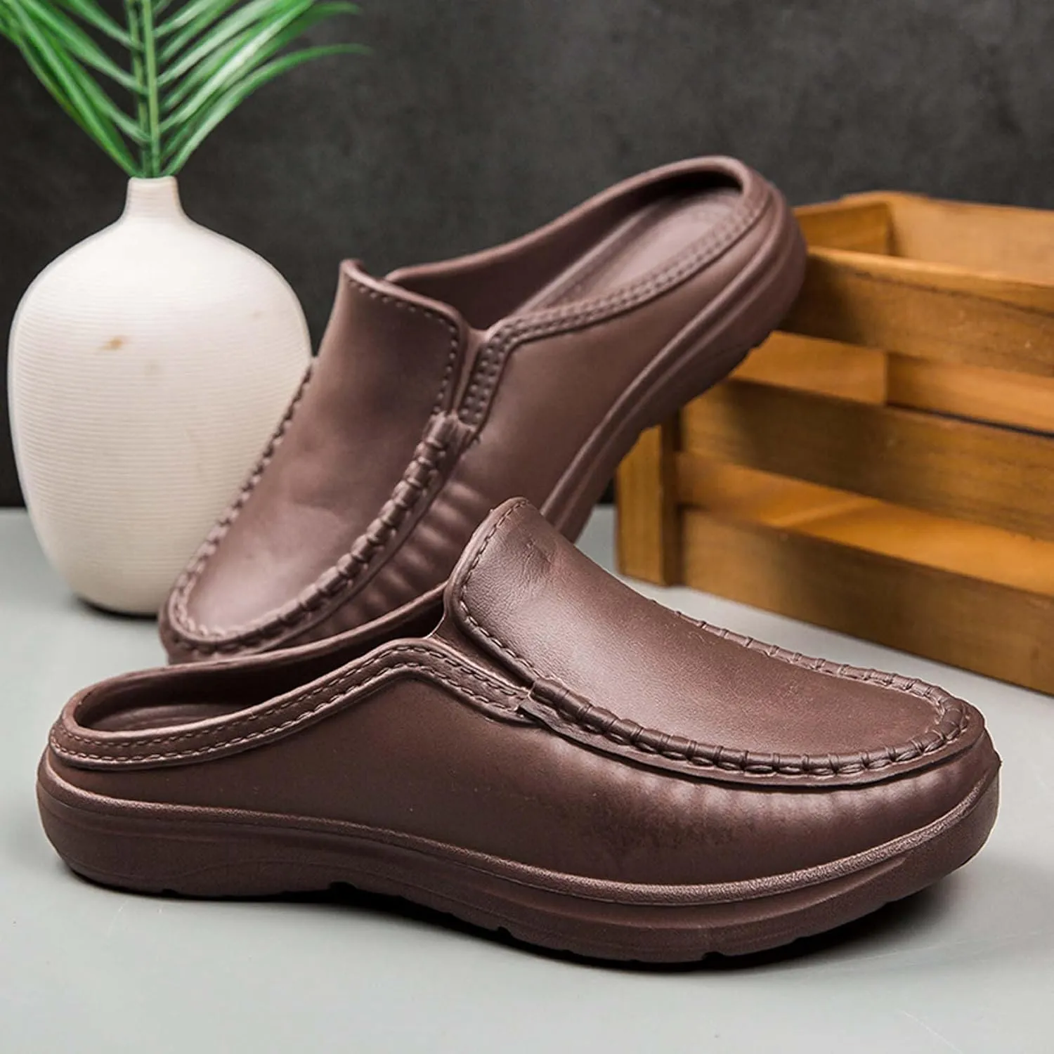 Men's Lightweight Chef Shoes Slip Resistant Food Service Shoes,Lightweight Breathable Restaurant or Kitchen Work Shoes for Kitchen,Restaurant,Driving Walking Shoes