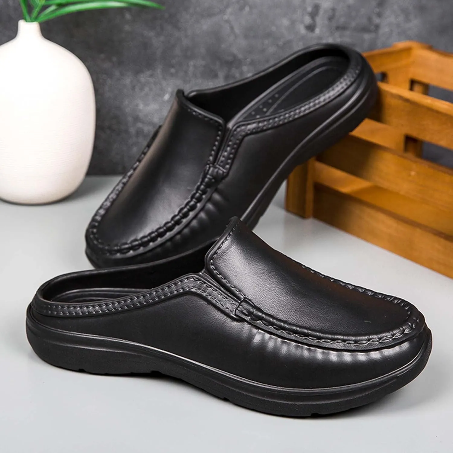 Men's Lightweight Chef Shoes Slip Resistant Food Service Shoes,Lightweight Breathable Restaurant or Kitchen Work Shoes for Kitchen,Restaurant,Driving Walking Shoes