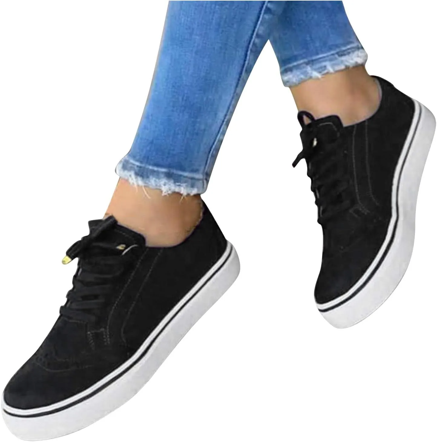 Women Sneakers Size 6 Wide Zapatos CModos para Embarazadas Slip On Shoes for Elderly Women Womens High Top Sneakers White Tenis Negros para Caminar De Mujer Comodos