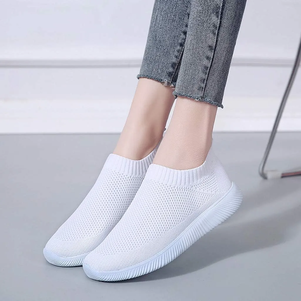 Womens Slip On Walking Shoes Non Slip Running Shoes Mens Dress Shoes Walking Casual Shoes for Fall Waterproof Sneakers White Tennis Shoe Loafers Shoe