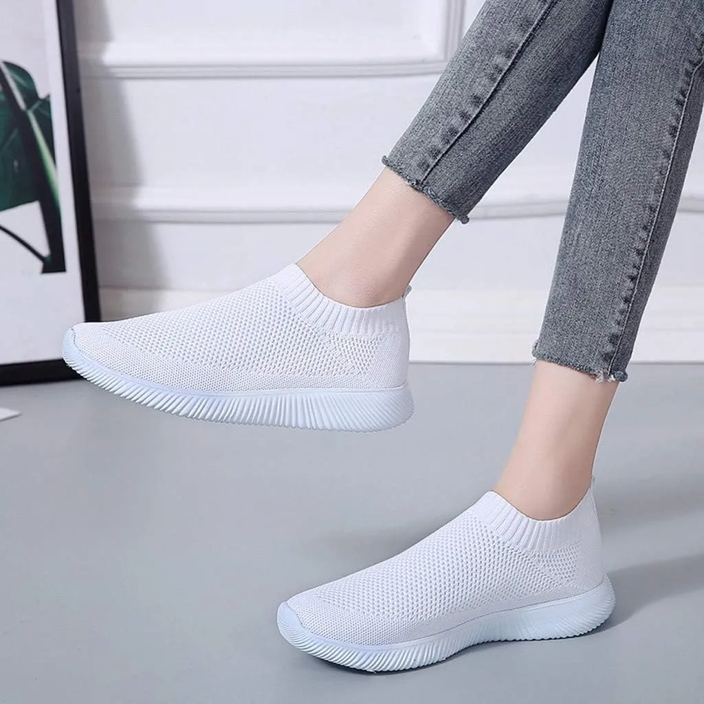 Womens Slip On Walking Shoes Non Slip Running Shoes Mens Dress Shoes Walking Casual Shoes for Fall Waterproof Sneakers White Tennis Shoe Loafers Shoe